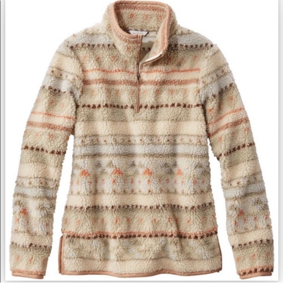 L.L. Bean Tops - L.L.Bean signature sherpa quarter zip fleece